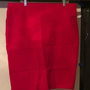3X Double Click hot pink scuba pencil skirt NWT